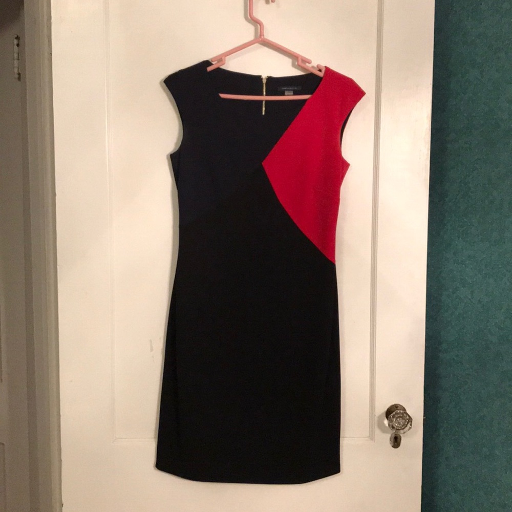 Geometric color design dress
